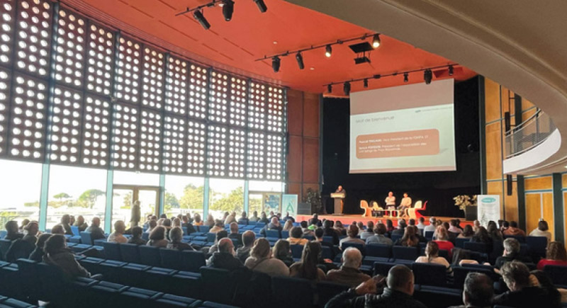 an auditorium at the FDHPA annual assembly