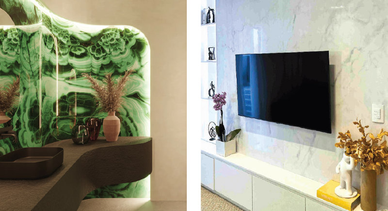 Images showing Vetrodecor material