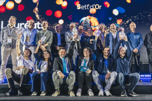 winners of the 2025 sett dor on stage at salon sett show in montpellier