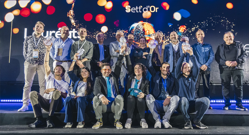 winners of the 2025 sett dor on stage at salon sett show in montpellier
