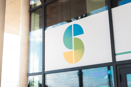 Salon Sett logo on the outside of the exhibition centre in Montpellier