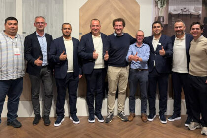 The teams of Unilin Technologies and Kastamonu Entegre