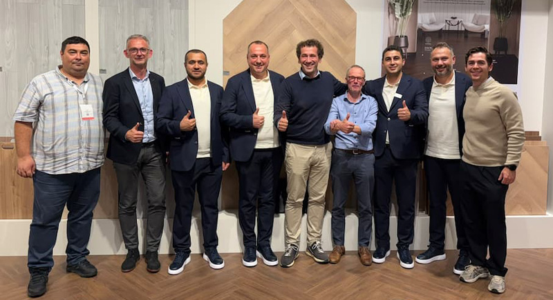 The teams of Unilin Technologies and Kastamonu Entegre
