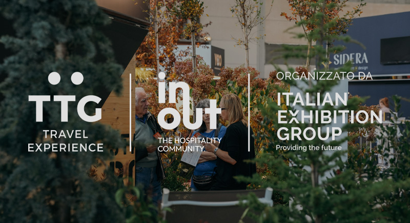 logos of inout and tgg travel experience shows